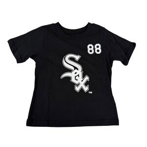 Boys Toddler 2T Black Chicago White Sox Robert Jr 88 Jersey T Shirt MLB NEW